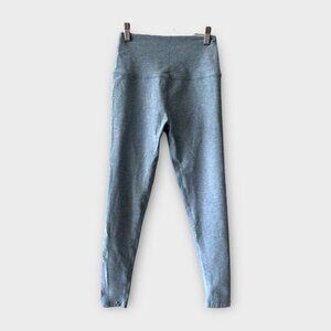 Beyond Yoga • 7/8 Length Heathered Light Blue Leggings
